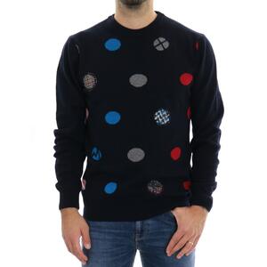 MAGLIA POIS BLU